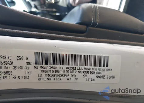 2015 Jeep Grand Cherokee Limited из США, поврежденный, VIN 1C4RJFBG0FC653307